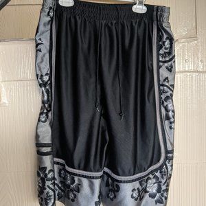 Black Hawaiian Shorts Men’s Size M, Black and Gray